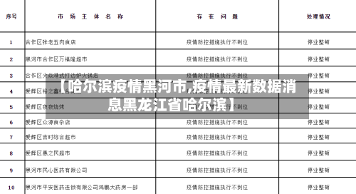 【哈尔滨疫情黑河市,疫情最新数据消息黑龙江省哈尔滨】