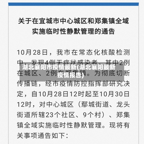 湖北襄阳市疫情最新(湖北襄阳最新疫情报告)