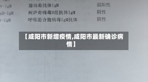 【咸阳市新增疫情,咸阳市最新确诊病情】