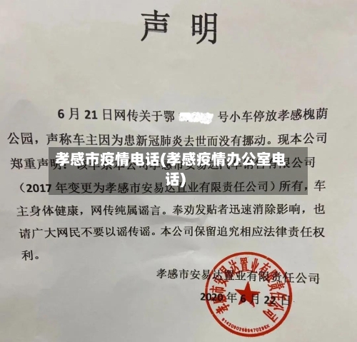 孝感市疫情电话(孝感疫情办公室电话)