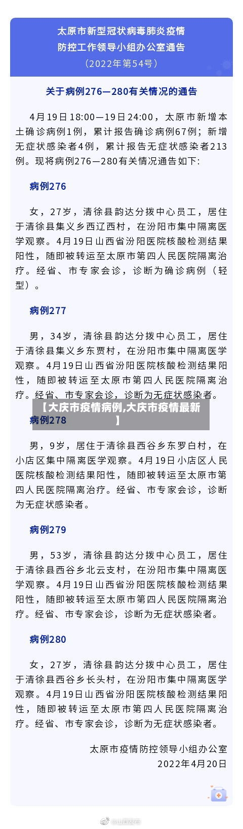 【大庆市疫情病例,大庆市疫情最新】