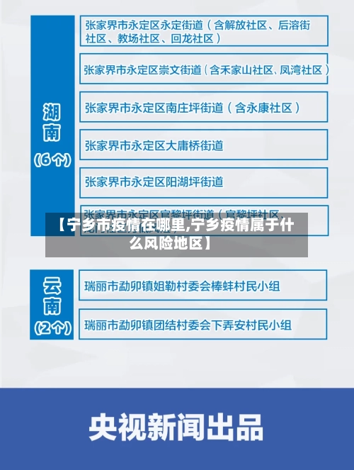 【宁乡市疫情在哪里,宁乡疫情属于什么风险地区】