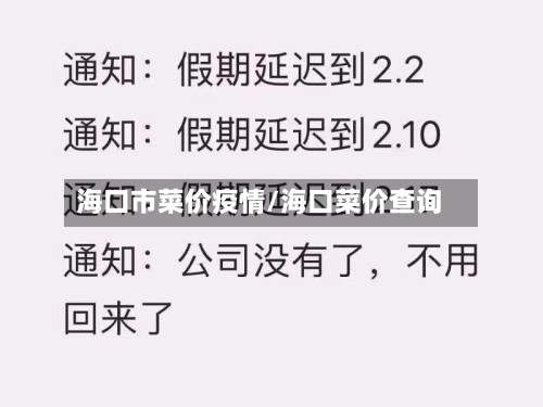 海口市菜价疫情/海口菜价查询