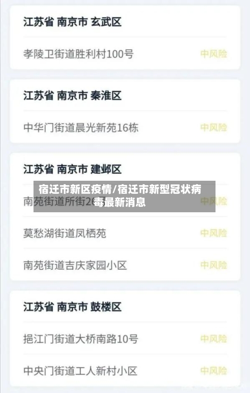 宿迁市新区疫情/宿迁市新型冠状病毒最新消息