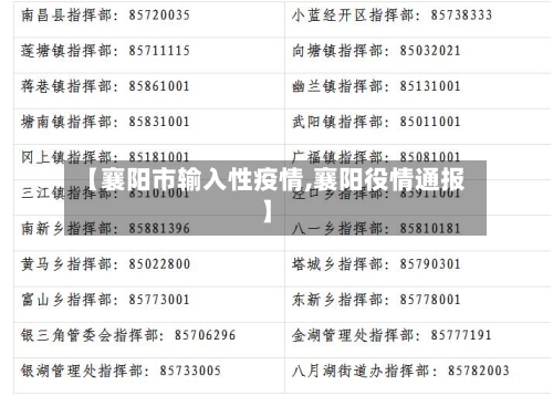 【襄阳市输入性疫情,襄阳役情通报】-第3张图片