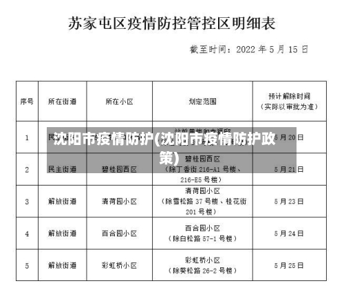沈阳市疫情防护(沈阳市疫情防护政策)-第2张图片