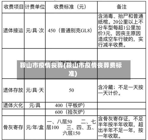 鞍山市疫情丧葬(鞍山市疫情丧葬费标准)-第2张图片