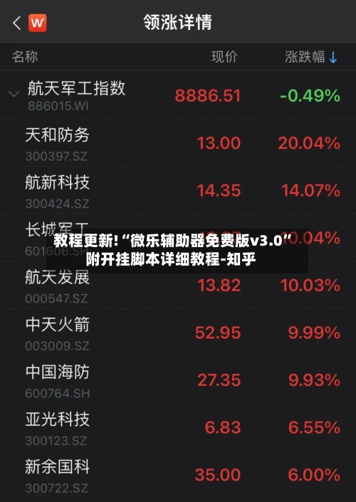 教程更新!“微乐辅助器免费版v3.0”附开挂脚本详细教程-知乎
