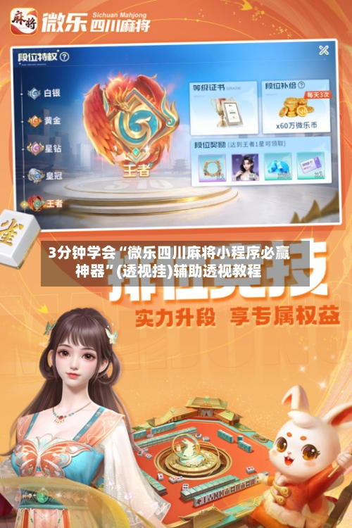 3分钟学会“微乐四川麻将小程序必赢神器	”(透视挂)辅助透视教程-第2张图片