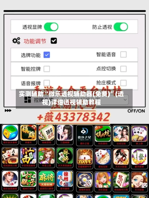 实测辅助“微乐透视辅助器(免费)	”(透视)详细透视辅助教程-第2张图片