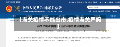 【海关疫情不能出市,疫情海关严吗】-第3张图片