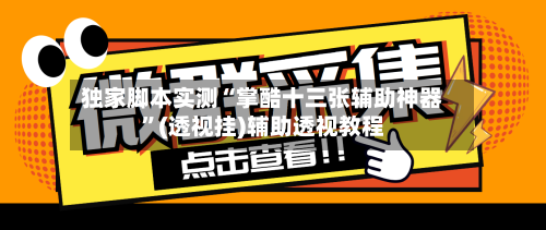 独家脚本实测“掌酷十三张辅助神器”(透视挂)辅助透视教程-第2张图片