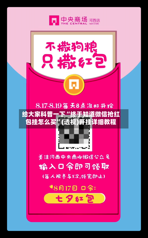 给大家科普一下“终于知道微信抢红包挂怎么买”(透视)开挂详细教程