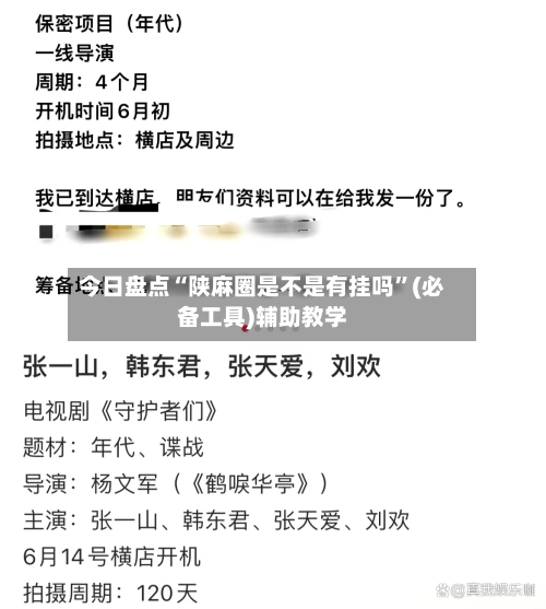 今日盘点“陕麻圈是不是有挂吗”(必备工具)辅助教学-第2张图片
