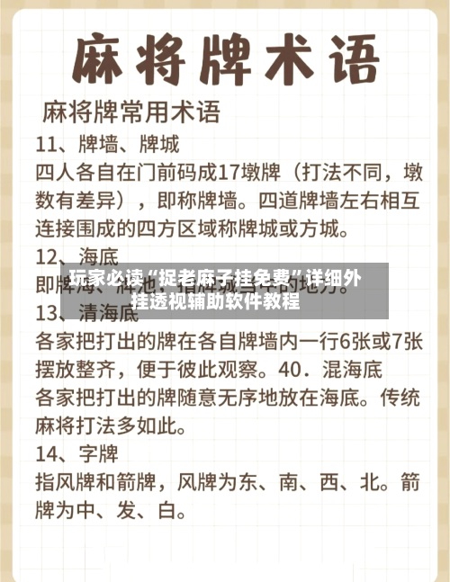 玩家必读“捉老麻子挂免费”详细外挂透视辅助软件教程-第2张图片
