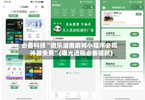 必备科技“微乐湖南麻将小程序必赢神器免费”(曝光透视必备猫腻)-第3张图片