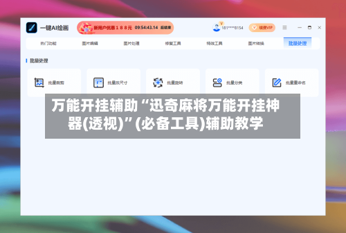 万能开挂辅助“迅奇麻将万能开挂神器(透视)”(必备工具)辅助教学-第3张图片