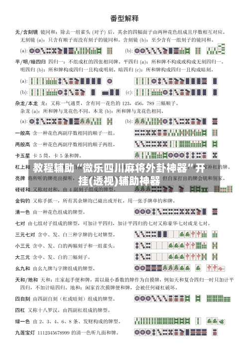 教程辅助“微乐四川麻将外卦神器”开挂(透视)辅助神器-第2张图片