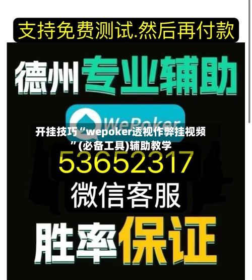 开挂技巧“wepoker透视作弊挂视频”(必备工具)辅助教学-第2张图片