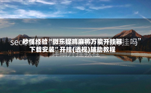 秒懂经验“微乐捉鸡麻将万能开挂器下载安装”开挂(透视)辅助教程-第2张图片