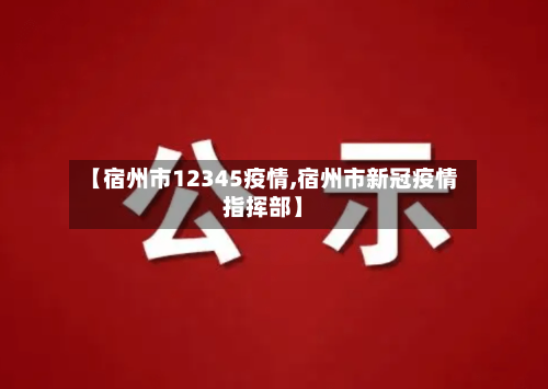 【宿州市12345疫情,宿州市新冠疫情指挥部】