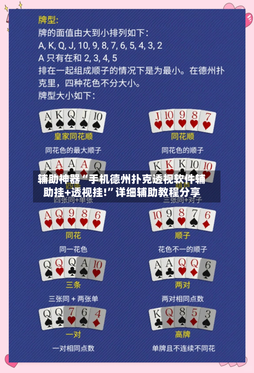 辅助神器“手机德州扑克透视软件辅助挂+透视挂!”详细辅助教程分享