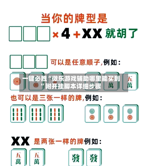 一键必胜“微乐游戏辅助哪里能买到”附开挂脚本详细步骤-第2张图片
