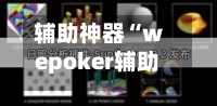 辅助神器“wepoker辅助哪里买(透视)	”详细辅助透视-第2张图片
