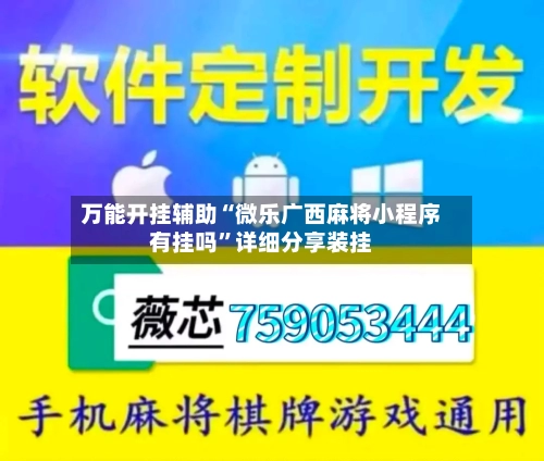 万能开挂辅助“微乐广西麻将小程序有挂吗”详细分享装挂-第2张图片