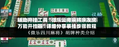 辅助开挂工具“微乐云南麻将亲友房万能开挂器”详细分享装挂步骤教程-第2张图片
