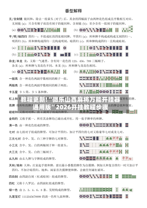 教程更新!“微乐山西麻将万能开挂器通用版”2026开挂教程步骤