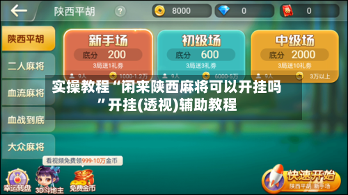 实操教程“闲来陕西麻将可以开挂吗”开挂(透视)辅助教程
