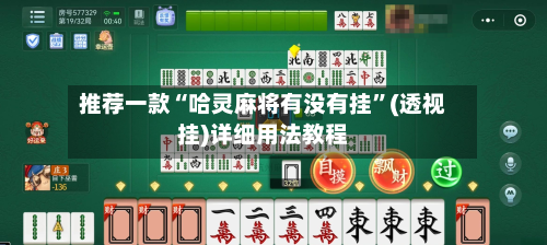 推荐一款“哈灵麻将有没有挂	”(透视挂)详细用法教程-第2张图片