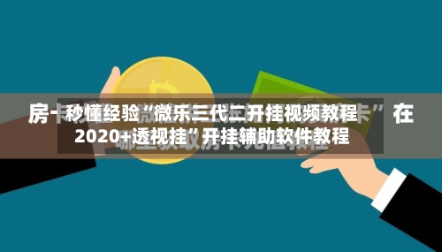 秒懂经验“微乐三代二开挂视频教程2020+透视挂”开挂辅助软件教程