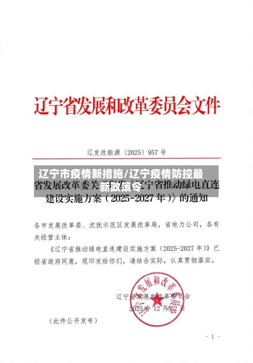 辽宁市疫情新措施/辽宁疫情防控最新政策令