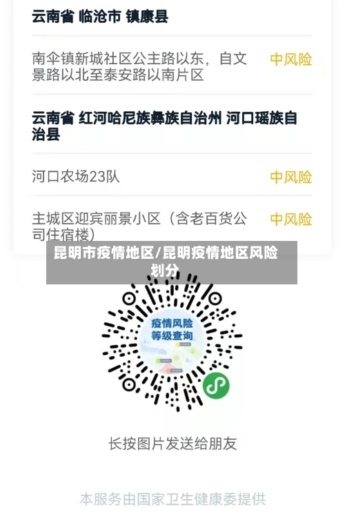 昆明市疫情地区/昆明疫情地区风险划分-第2张图片