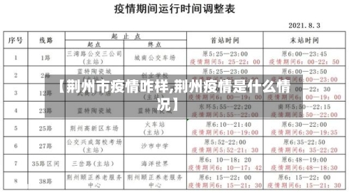 【荆州市疫情咋样,荆州疫情是什么情况】-第2张图片