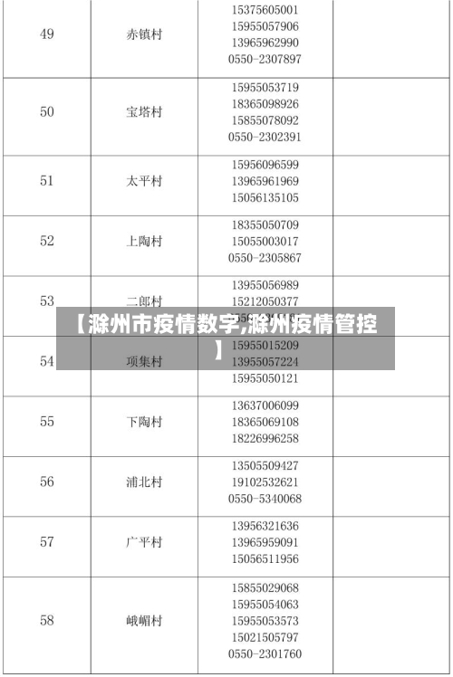 【滁州市疫情数字,滁州疫情管控】