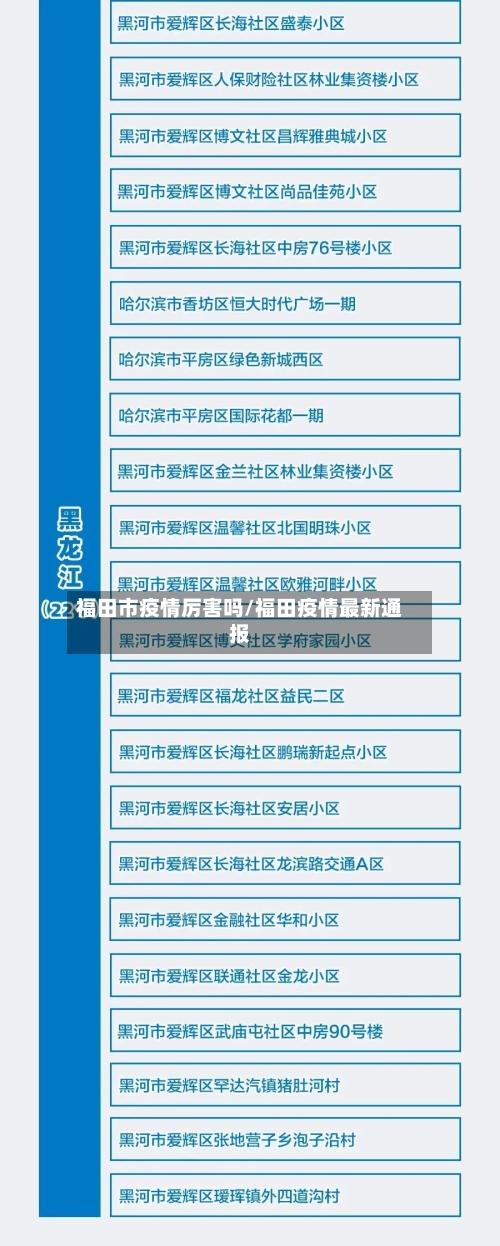 福田市疫情厉害吗/福田疫情最新通报